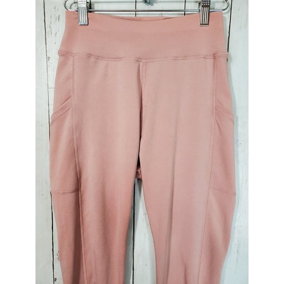 New Look Sport Pink Athletic Leggings With Pockets Size S/M Polyester Spandex - Picture 3 of 9